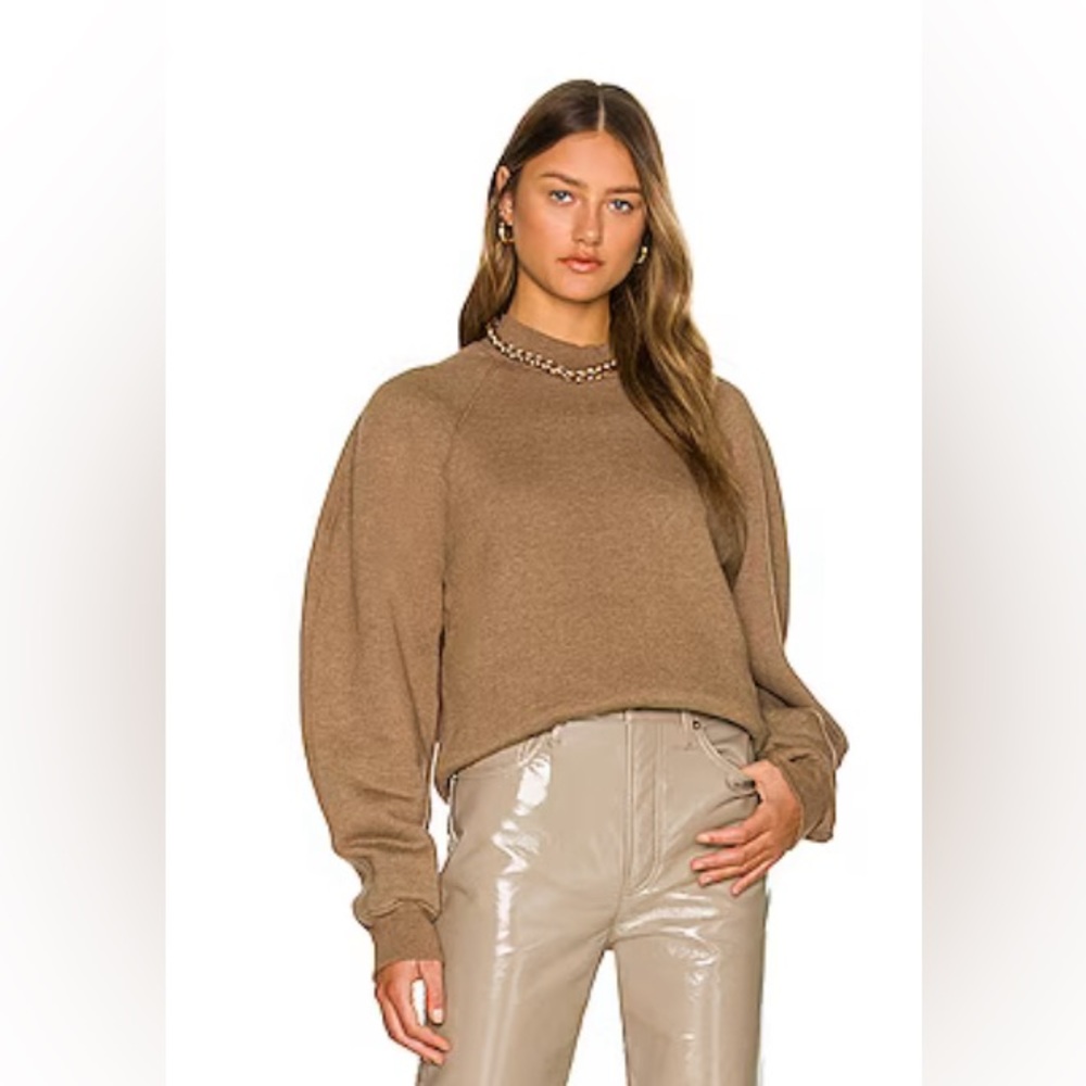 Agolde tan sweatshirt
